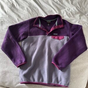 Patagonia Synchilla Purple Two-Tone Snap Pullover